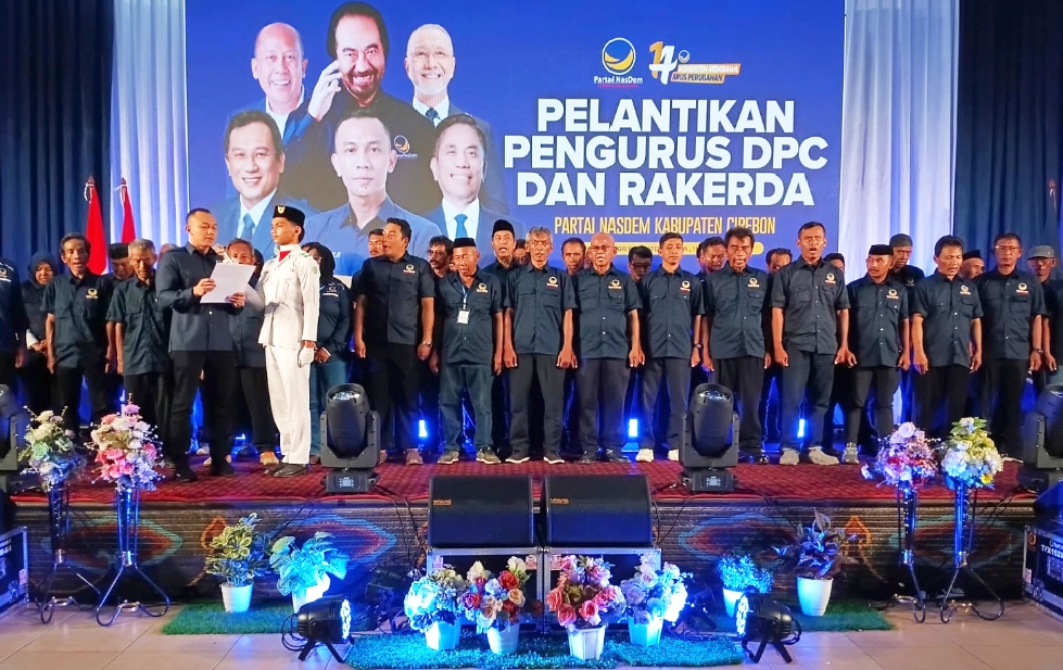 Target Kemenangan Politik 2029 “NasDem Cirebon Kukuhkan Pengurus DPC dan Gelar Rakerda”