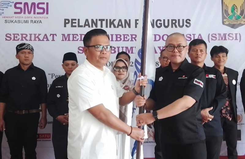 Resmi Dilantik, Kang Sule Kembali Pimpin SMSI Sukabumi Raya 2025–2028